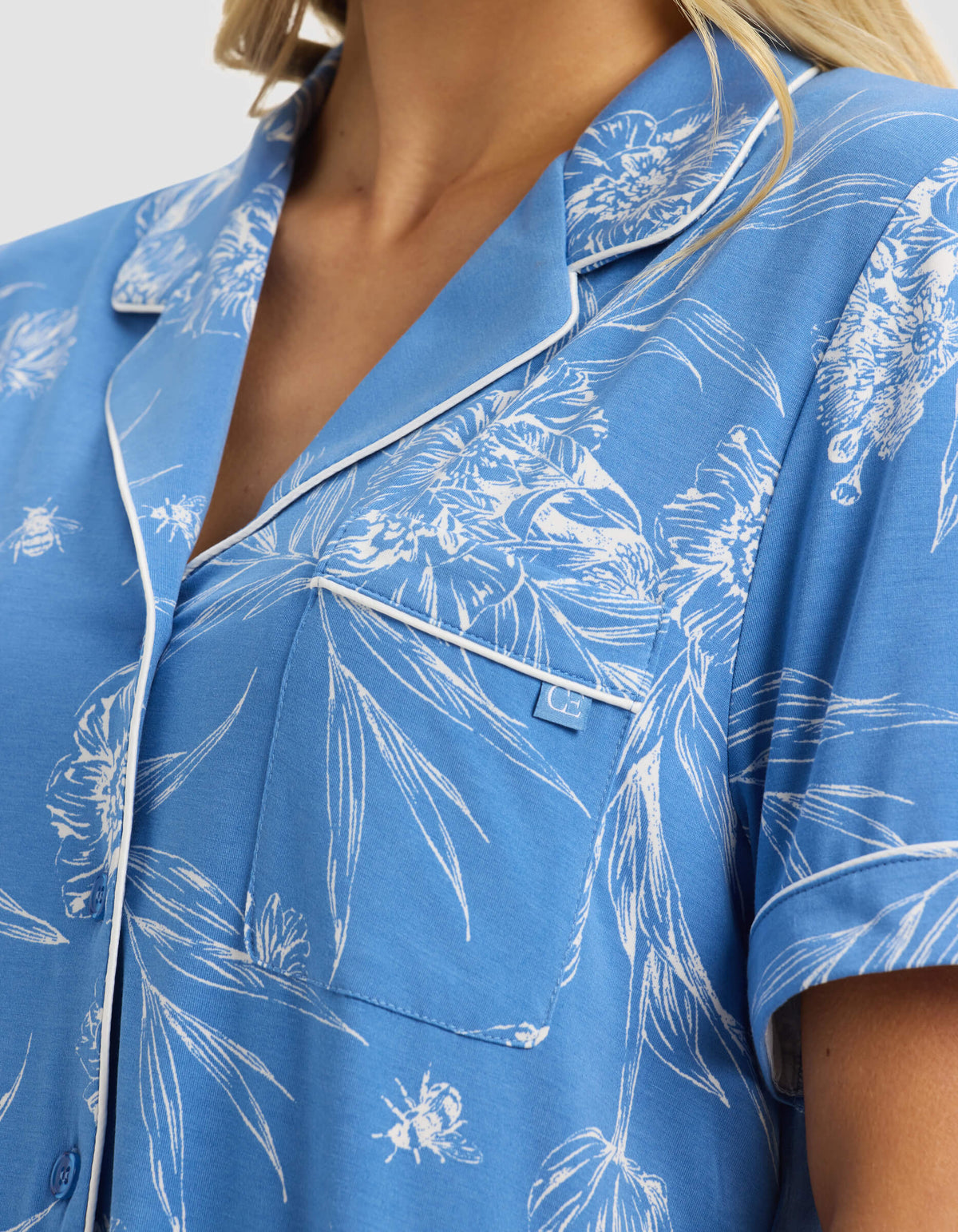 Women's Bamboo Stretch-Knit Short Sleeve Pajama Top (Collective)