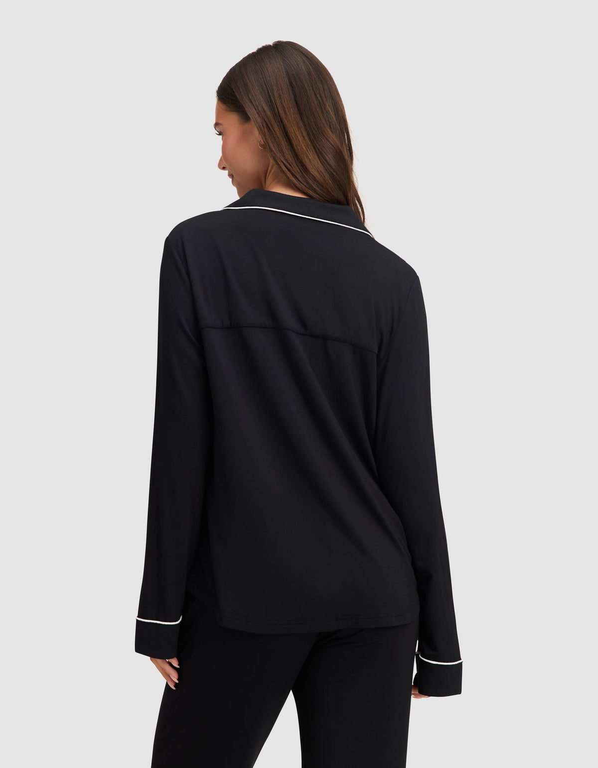 Women's Bamboo Stretch-Knit Long Sleeve Pajama Top - Tall