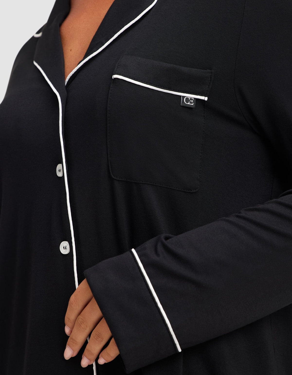 Women's Bamboo Stretch-Knit Long Sleeve Pajama Top (Collective)