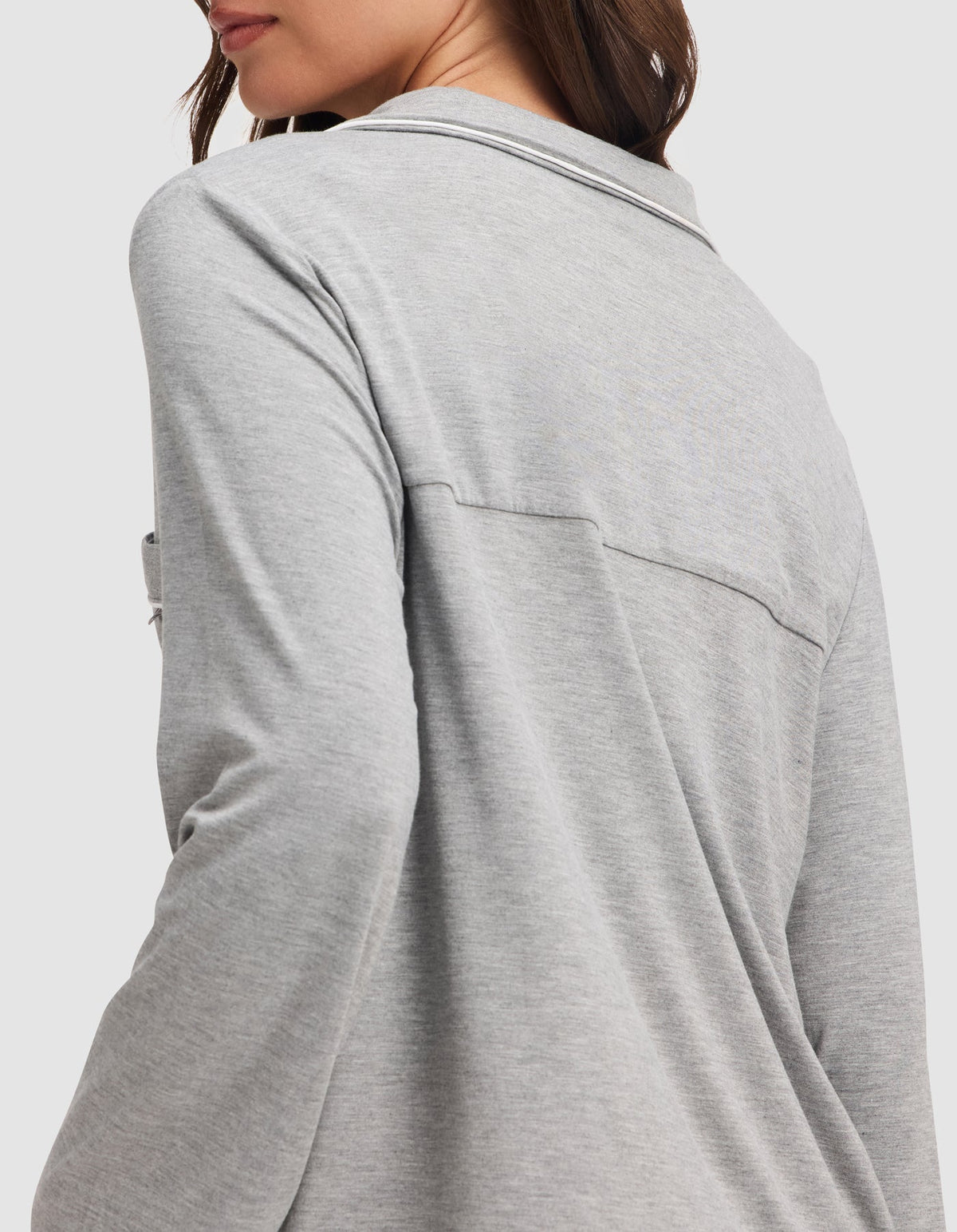 Women's Bamboo Stretch-Knit Long Sleeve Pajama Top - Tall