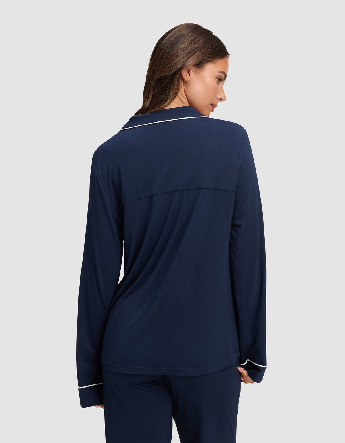 Women's Bamboo Stretch-Knit Long Sleeve Pajama Top - Tall