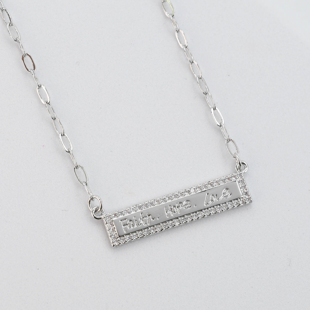 Faith Hope Love Silver