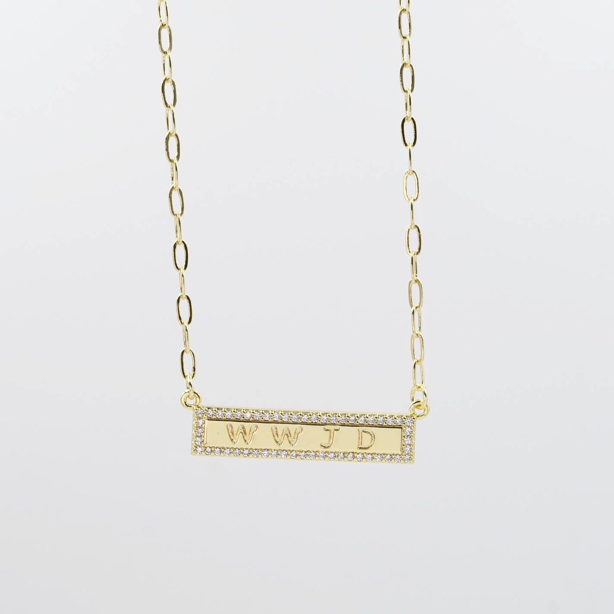 WWJD Gold Necklace I-51